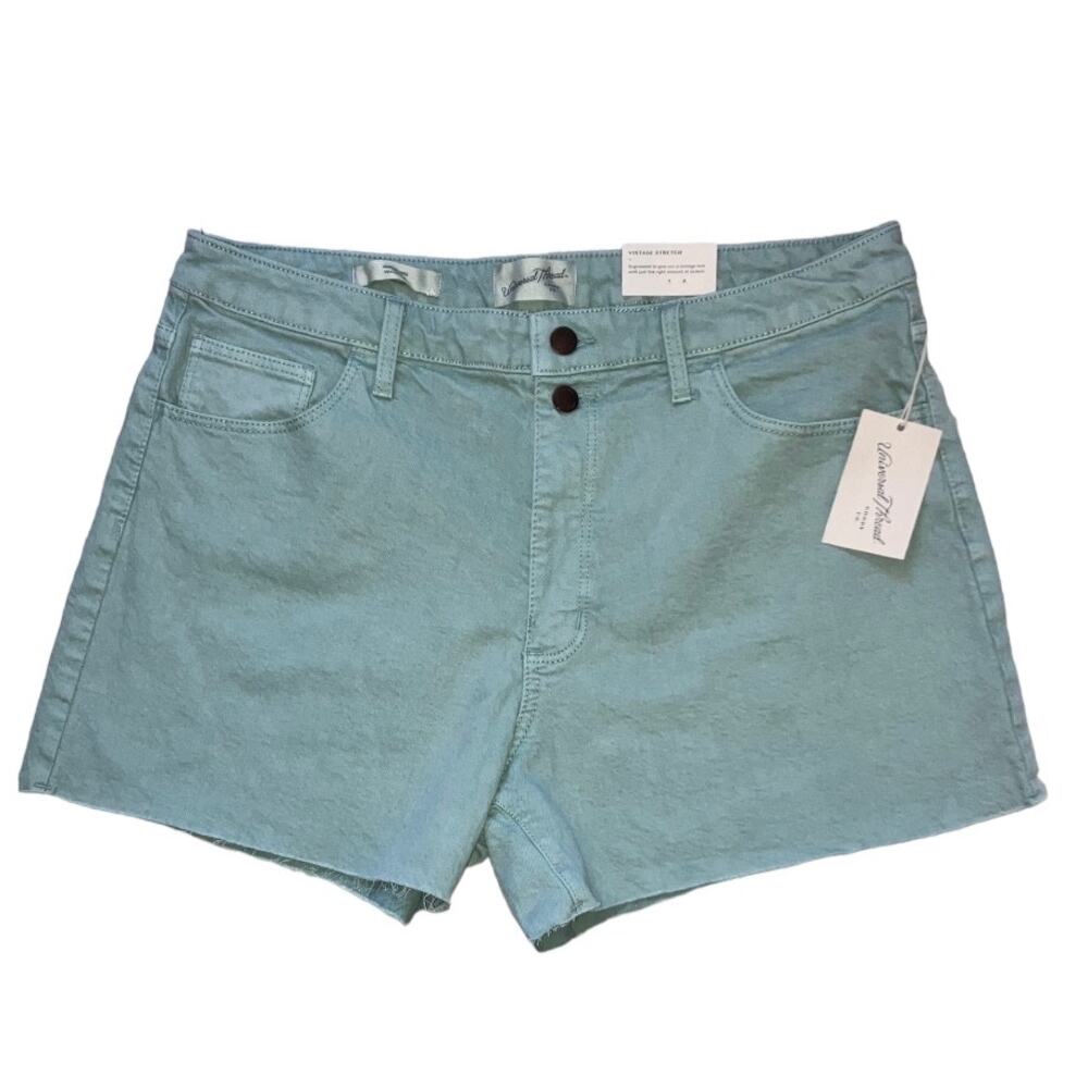 New Universal Thread Vintage Midi Denim Shorts Size 14